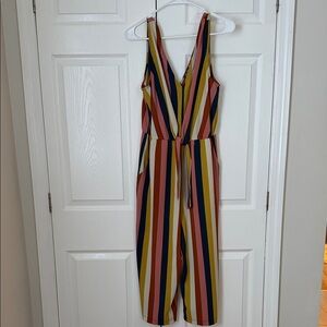 Lily Rose Multicolor Striped Jumpsuit